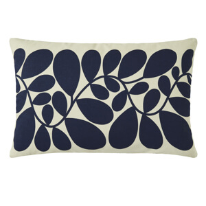 Orla Kiely Sycamore Stripe Blue/Olive Cushion